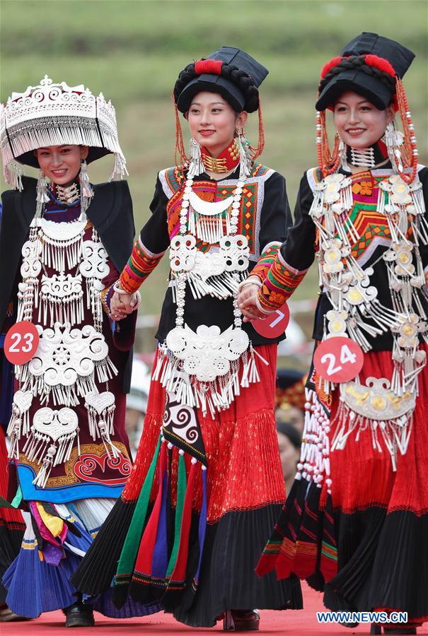 Beauty pageant of Yi ethnic group held in SW China's Sichuan