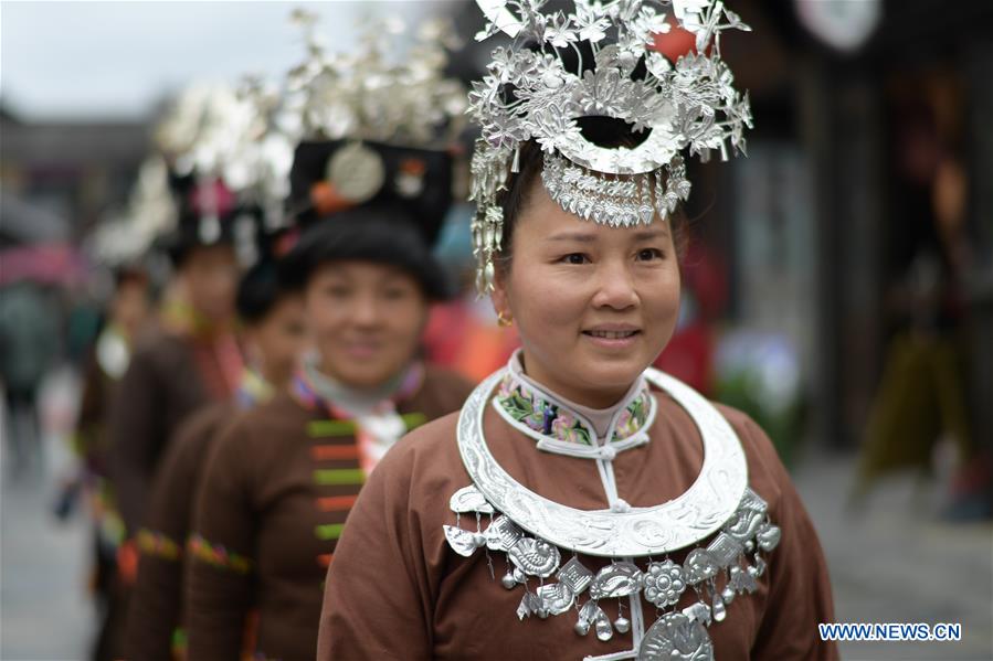 CHINA-GUIZHOU-DANZHAI-TRADITIONAL COSTUME-TOURISM (CN)